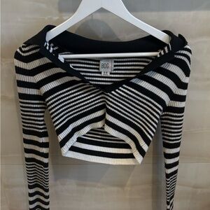 Urban Outfitters Black and White Striped Sweater